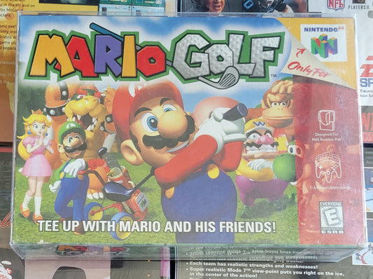 Mario Golf (CIB) - Nintendo 64 - 2000 - Complete with Box, Manual & Protector - N64