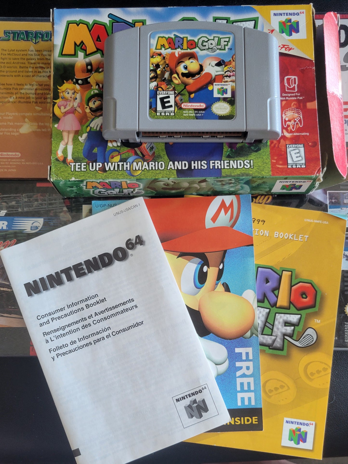 Mario Golf (CIB) - Nintendo 64 - 2000 - Complete with Box, Manual & Protector - N64