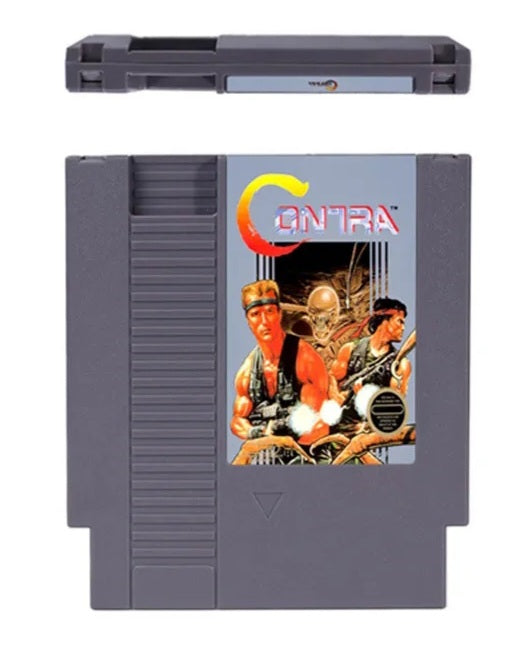 "CONTRA" 1993 & Force Variants - NES (Nintendo Entertainment System 1983) 72 Pin 8 Bit Video Game Cartridge