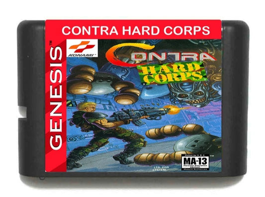 "Contra: Hard Corps (Sega Genesis Cartridge)" | 1994 | Run and Gun Shooter