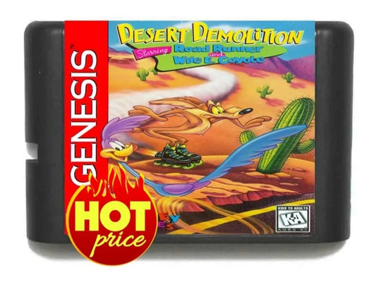 "Desert Demolition: Road Runner vs. Wile E. Coyote" | Sega Genesis | 1995 | Action Platformer