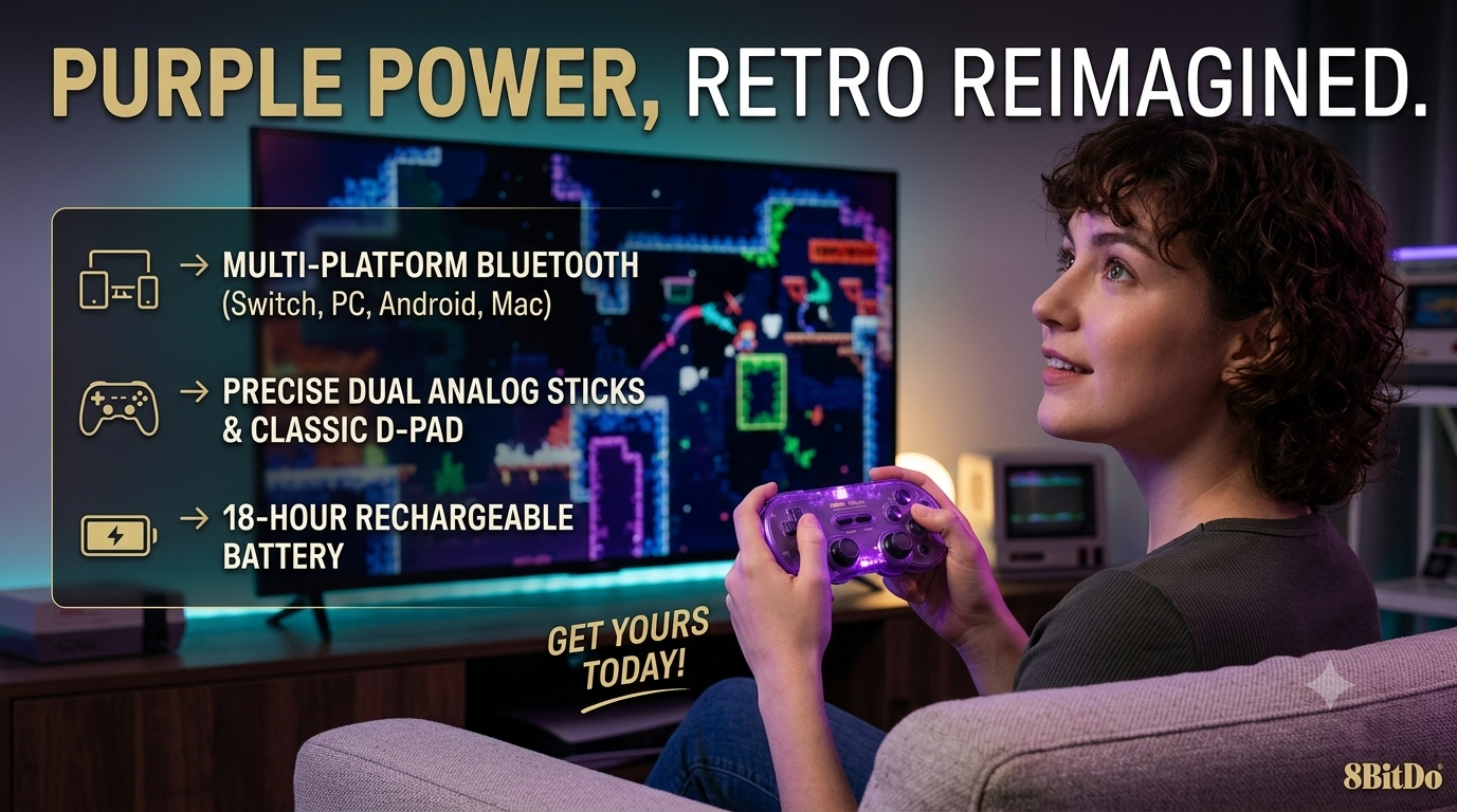 8BitDo SN30 Pro Universal Bluetooth Controller | Multi-Platform Gaming | Analog Joysticks | Multiple Colors