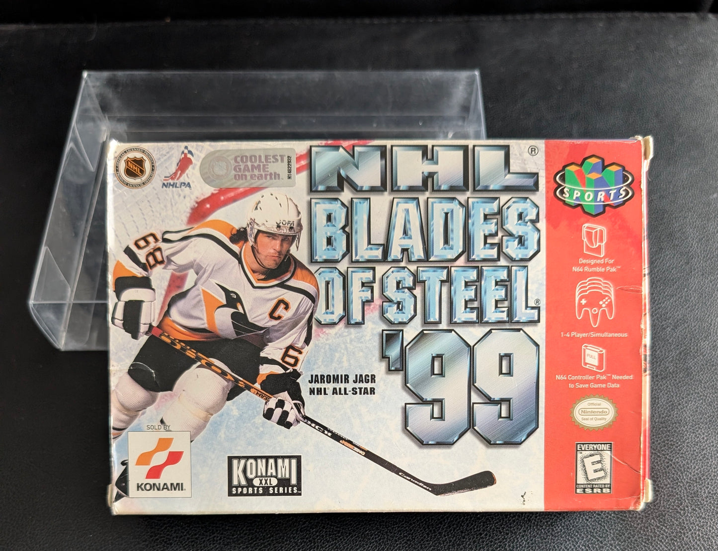 NHL Blades of Steel 99 Nintendo 64 (N64) – Complete in Box (CIB) with Manual & Protector – Excellent Condition