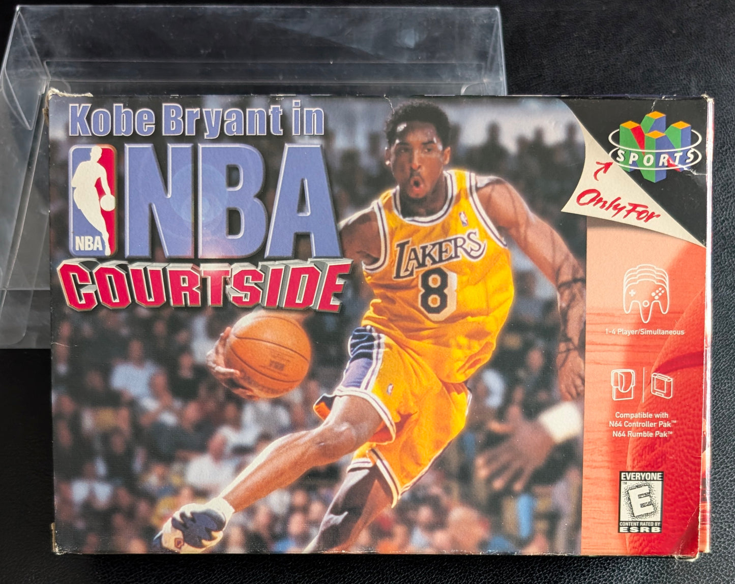 Kobe Bryant in NBA Courtside Nintendo 64 (N64) – Complete in Box (CIB) with Manual & Protector