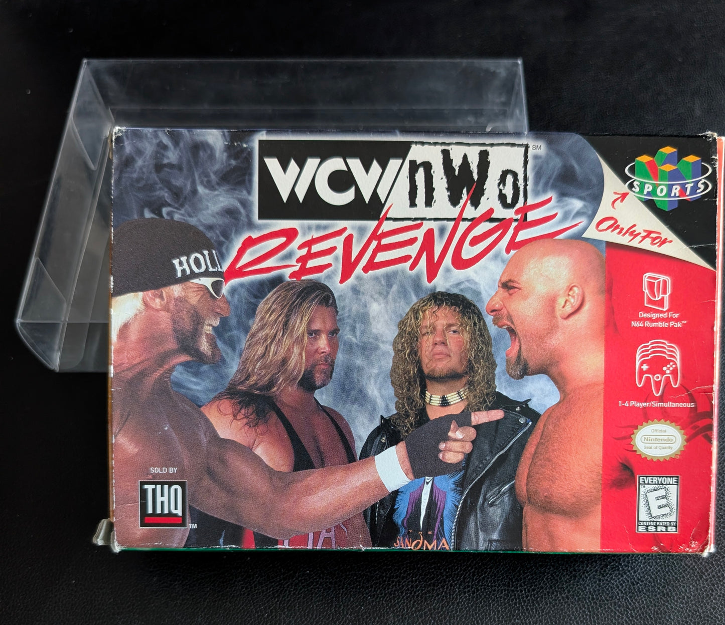 WCW NWO Revenge – Authentic Nintendo 64 (N64) – 1998 Cartridge + Protection Sleeve