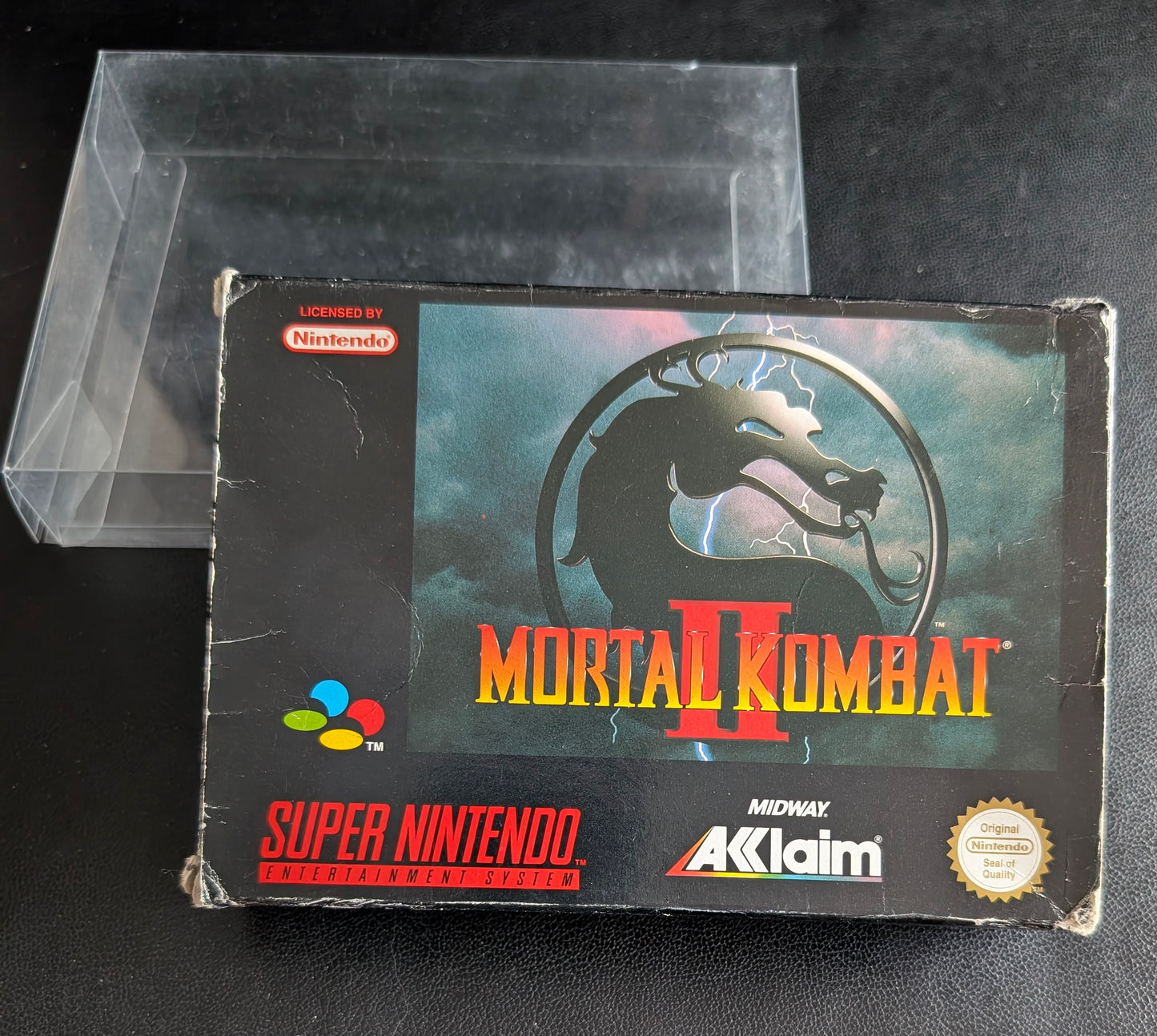Mortal Kombat 2 Super Nintendo (SNES) โ PAL Edition โ 1994 Cartridge with Box, Manual & Protector