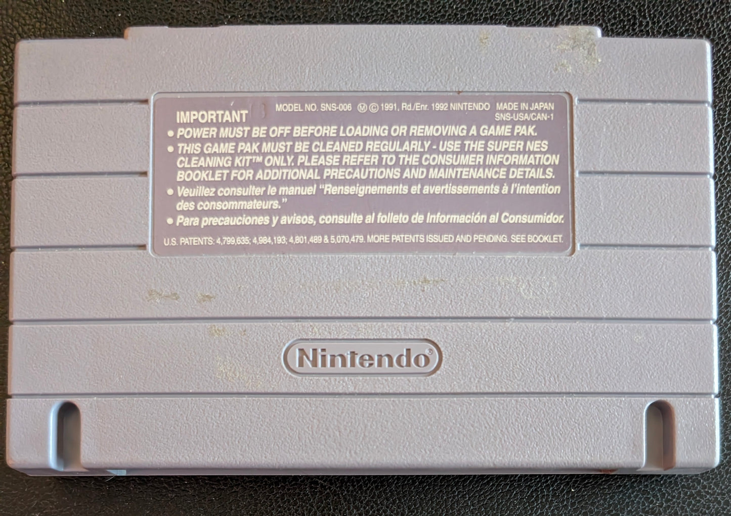 Dennis the Menace – Authentic Super Nintendo (SNES) – 1993 Cartridge + Protection Sleeve
