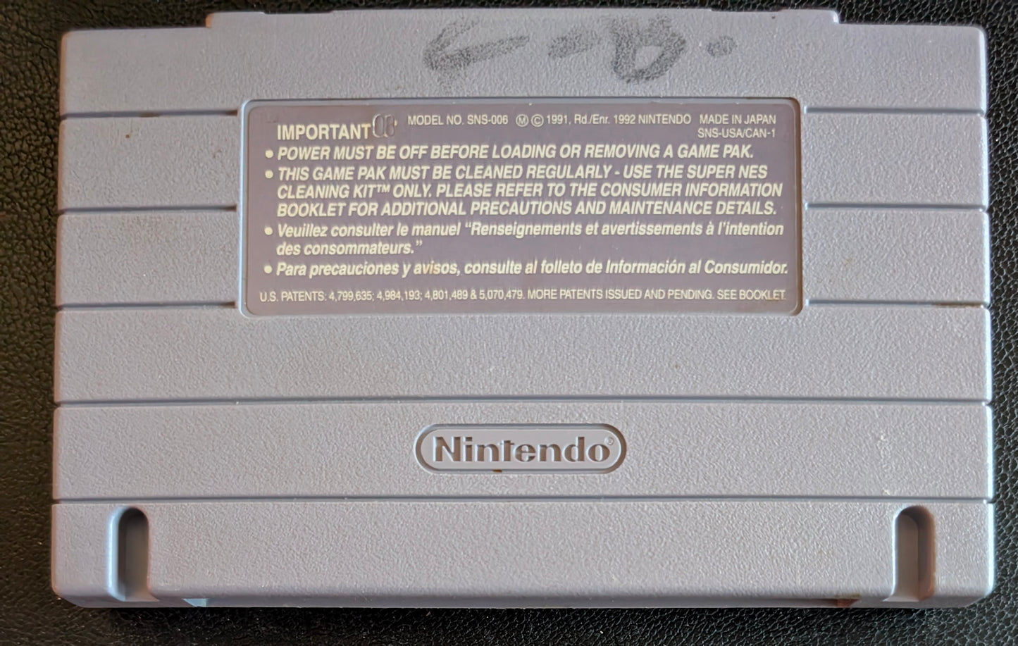 Beethoven – Authentic Super Nintendo (SNES) – 1994 Cartridge + Protection Sleeve
