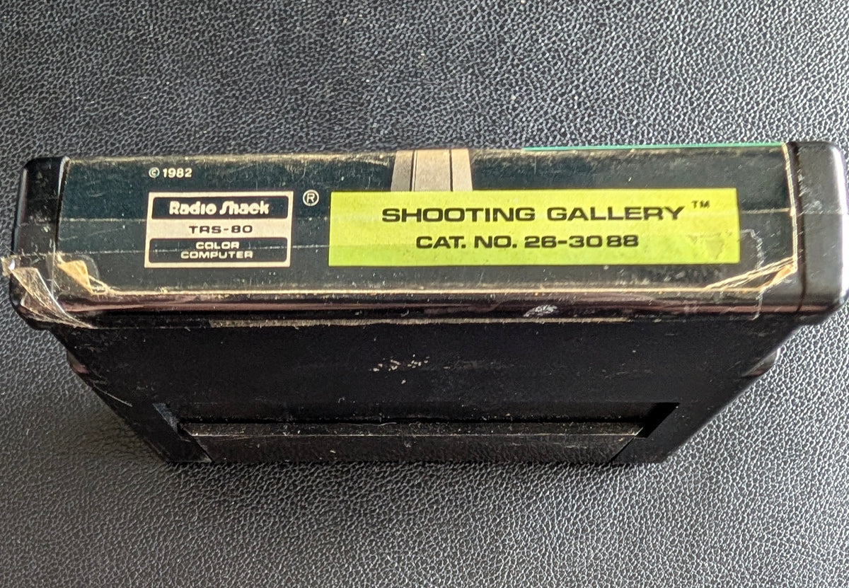 TRS-80 Color Computer Game Lot of 2 | Popcorn & Shooting Gallery | Tandy / Radio Shack