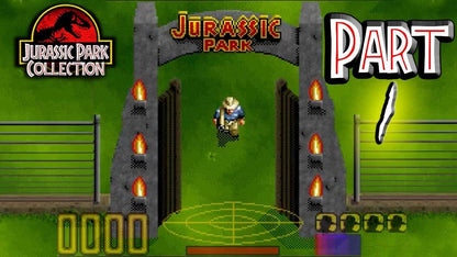 Authentic Jurassic Park Part 1 - SNES - Super Nintendo Ent. System NTSC Cartridge Plus Plastic Protector UNTESTED