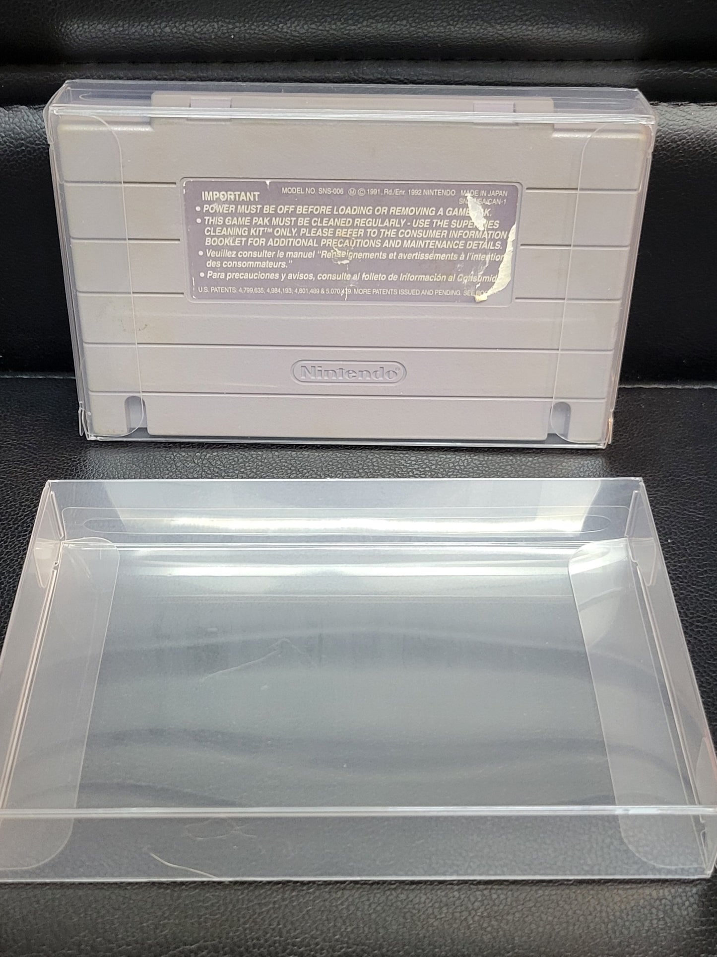 NHLPA Hockey 93 SNES Authentic Cartridge (Super Nintendo Entertainment System) Classic Arcade Game Original Condition Plus Protector