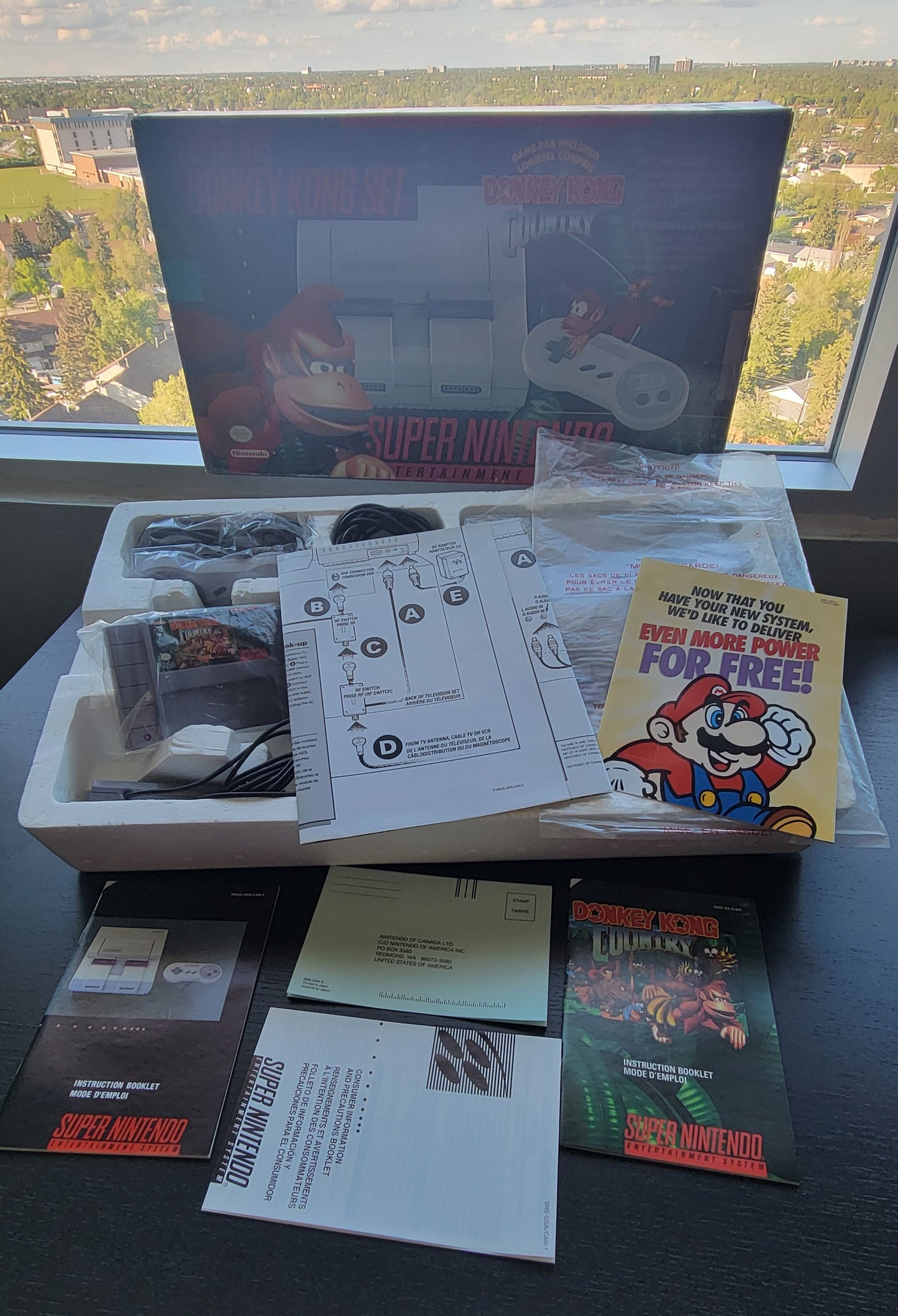 SNES Donkey Kong Country DKC Edition (Early Release) Super Nintendo Ent. System ● OPEN BOX! ● ALL INSERTS ● FACTORY PLASTIC ● IMMACULATE CONDITION