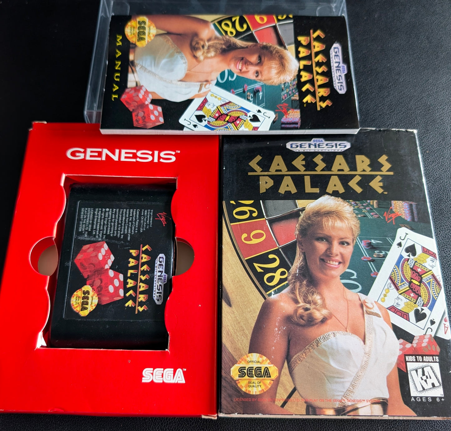 Caesars Palace - Boxed (Sega Genesis) | 1990 | Hang Tab