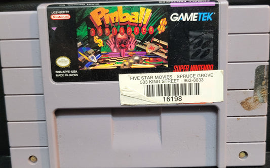 Pinball Fantasies SNES Authentic Cartridge (Super Nintendo Entertainment System) Classic Arcade Game Original Condition