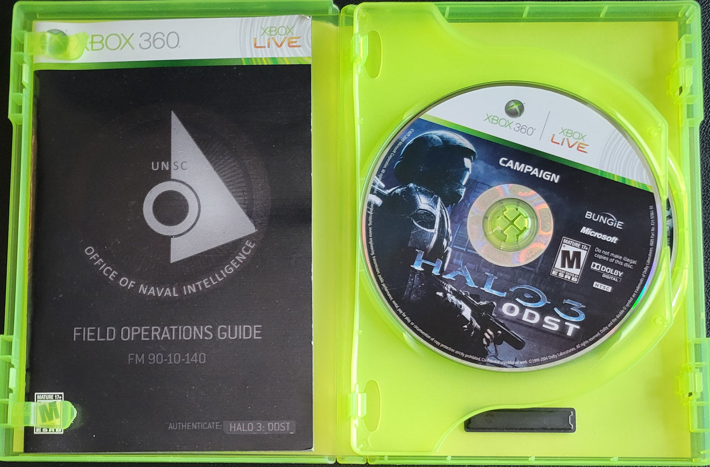 HALO 3: ODST - Microsoft XBOX 360 - Pre-Owned Tested & Working