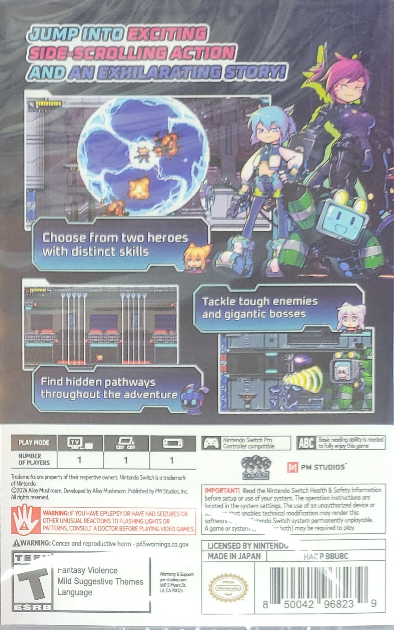 Super Alloy Ranger – FACTORY SEALED – Nintendo Switch (2023) + Plastic Protection Sleeve