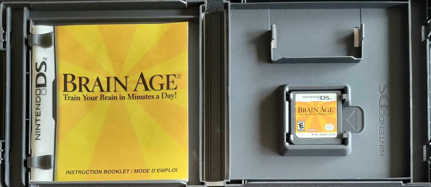 🧠 Brain Age – Nintendo DS – Re-Sealed – Cartridge Only Tested & Working