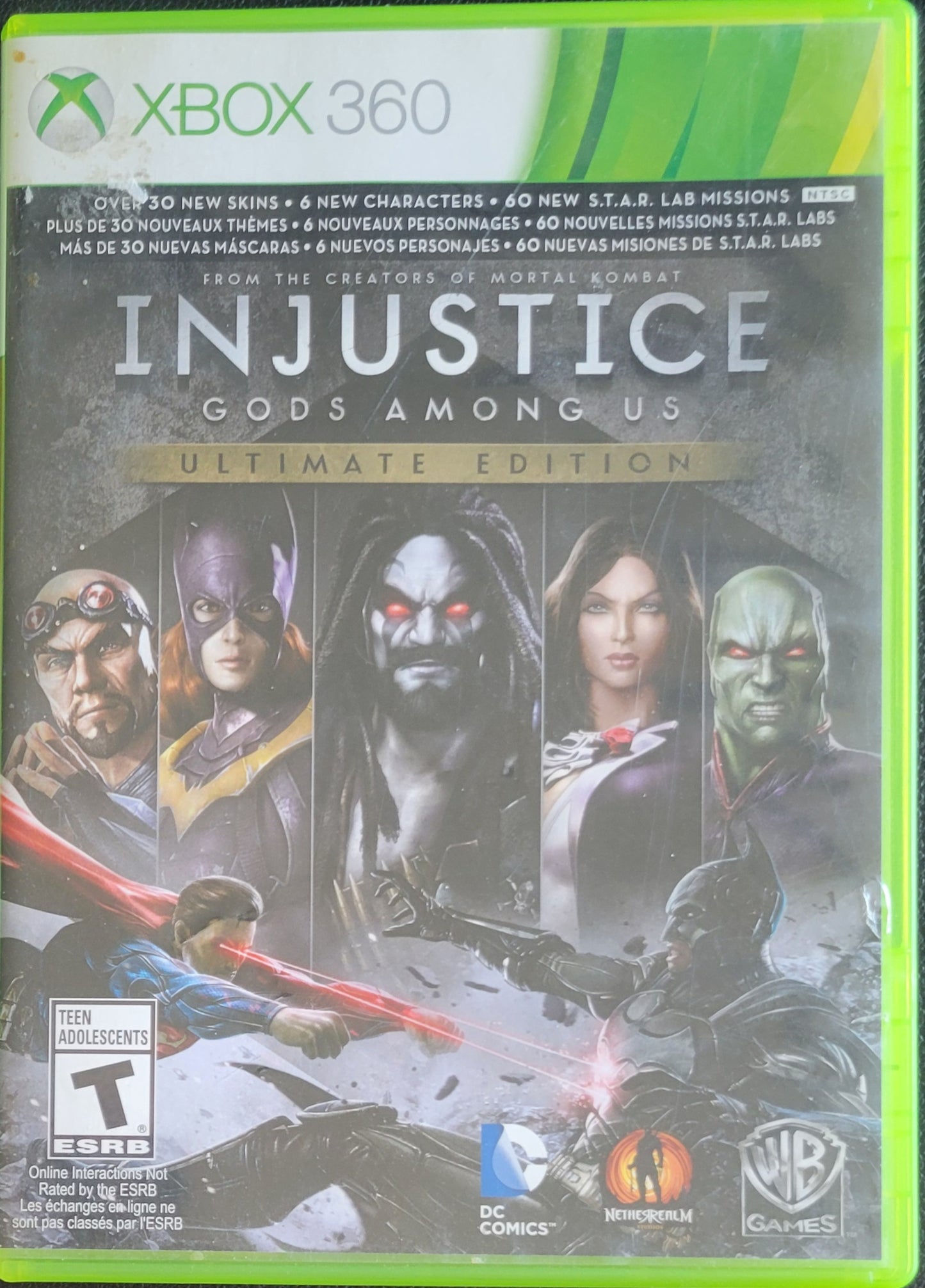 Injustice: Gods Among Us *Ultimate Edition* - (CIB) - Microsoft XBOX 360 - Pre-Owned Like New CLEAN DISC