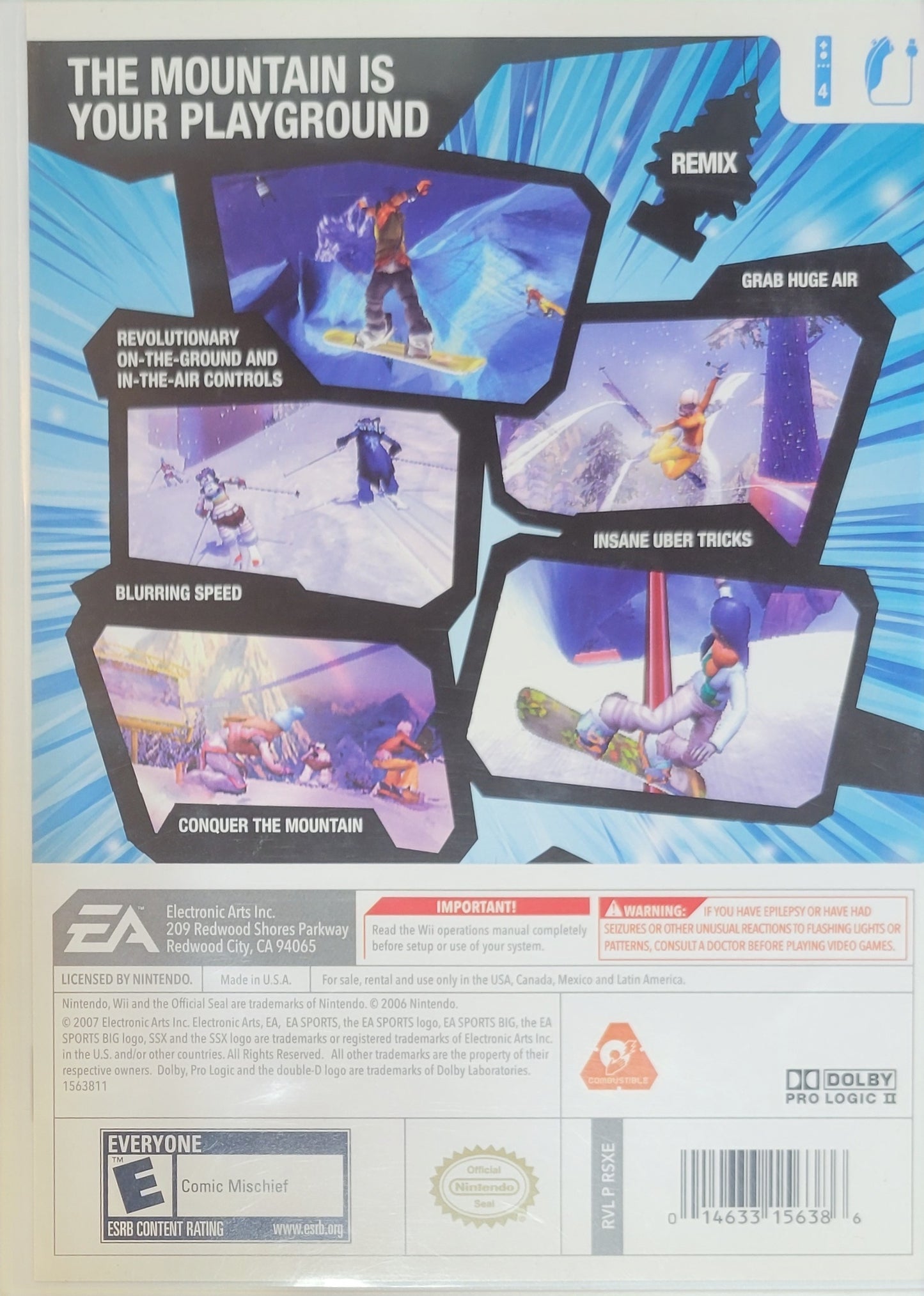 SSX Blur – 2007 Nintendo Wii CIB – RE-SEALED