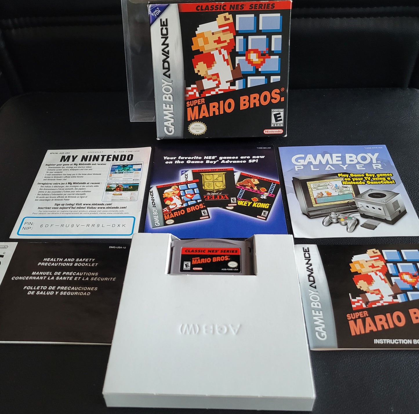 Super Mario Bros (CIB) Classic NES Series 2004 (VG) - GAMEBOY ADVANCE GBA + Protector