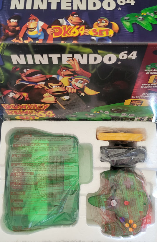 N64 Donkey Kong 64' Edition (Early Release) Nintendo 64 System ● OPEN BOX ● FACTORY PLASTIC ● IMMACULATE CONDITION