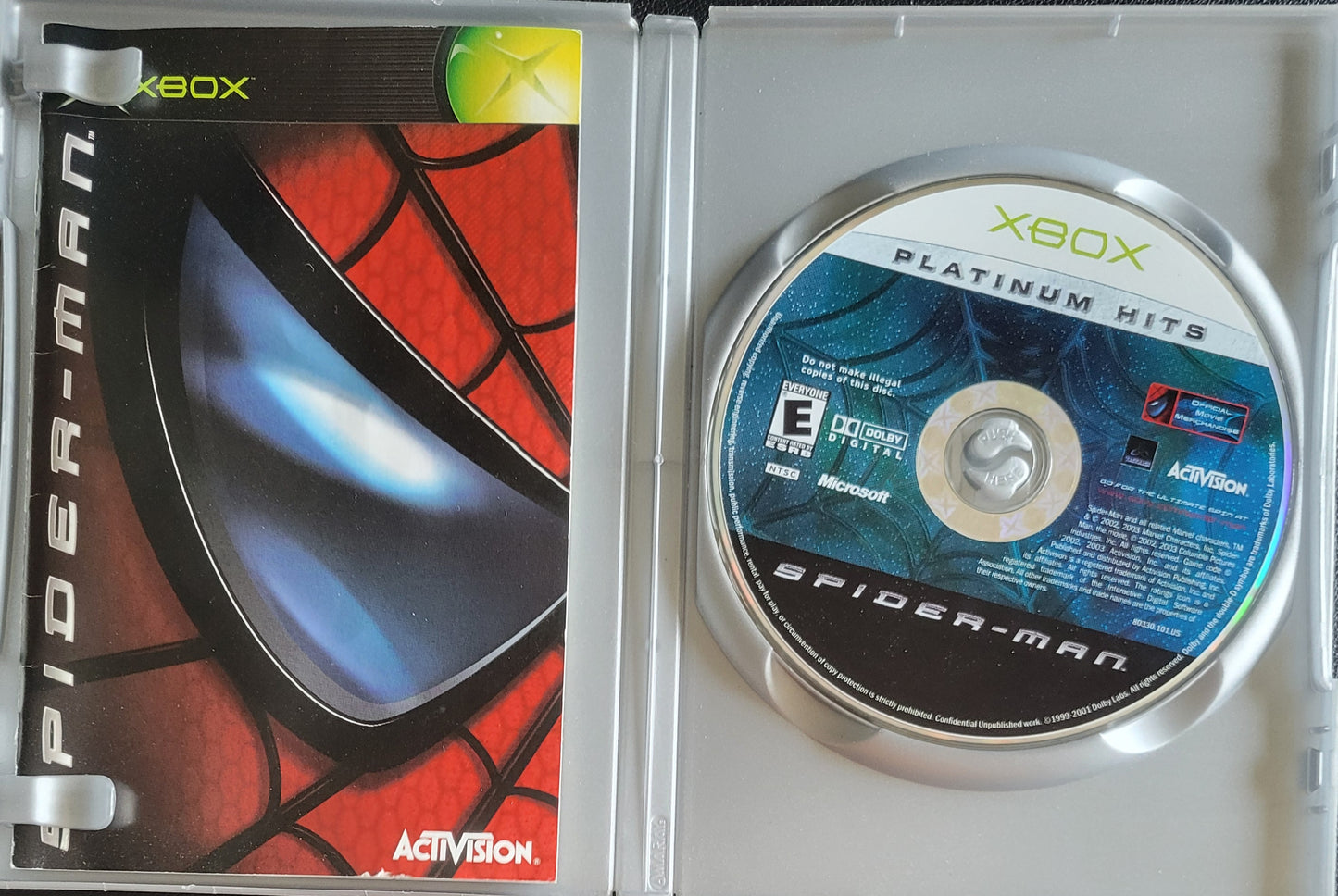 Spider-Man (CIB) OG Microsoft XBOX *Platinum Hits* Pre-Owned Great Shape Tested & Working CLEAN DISC