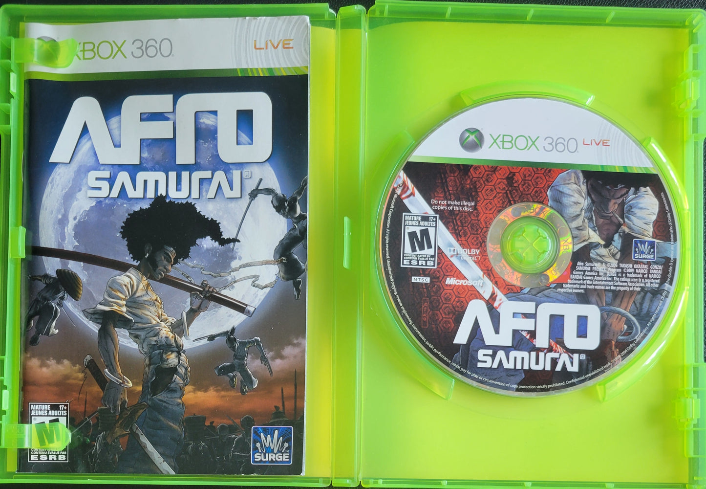 Afro Samurai - (CIB) - Microsoft XBOX 360 - Pre-Owned Like New CLEAN DISC