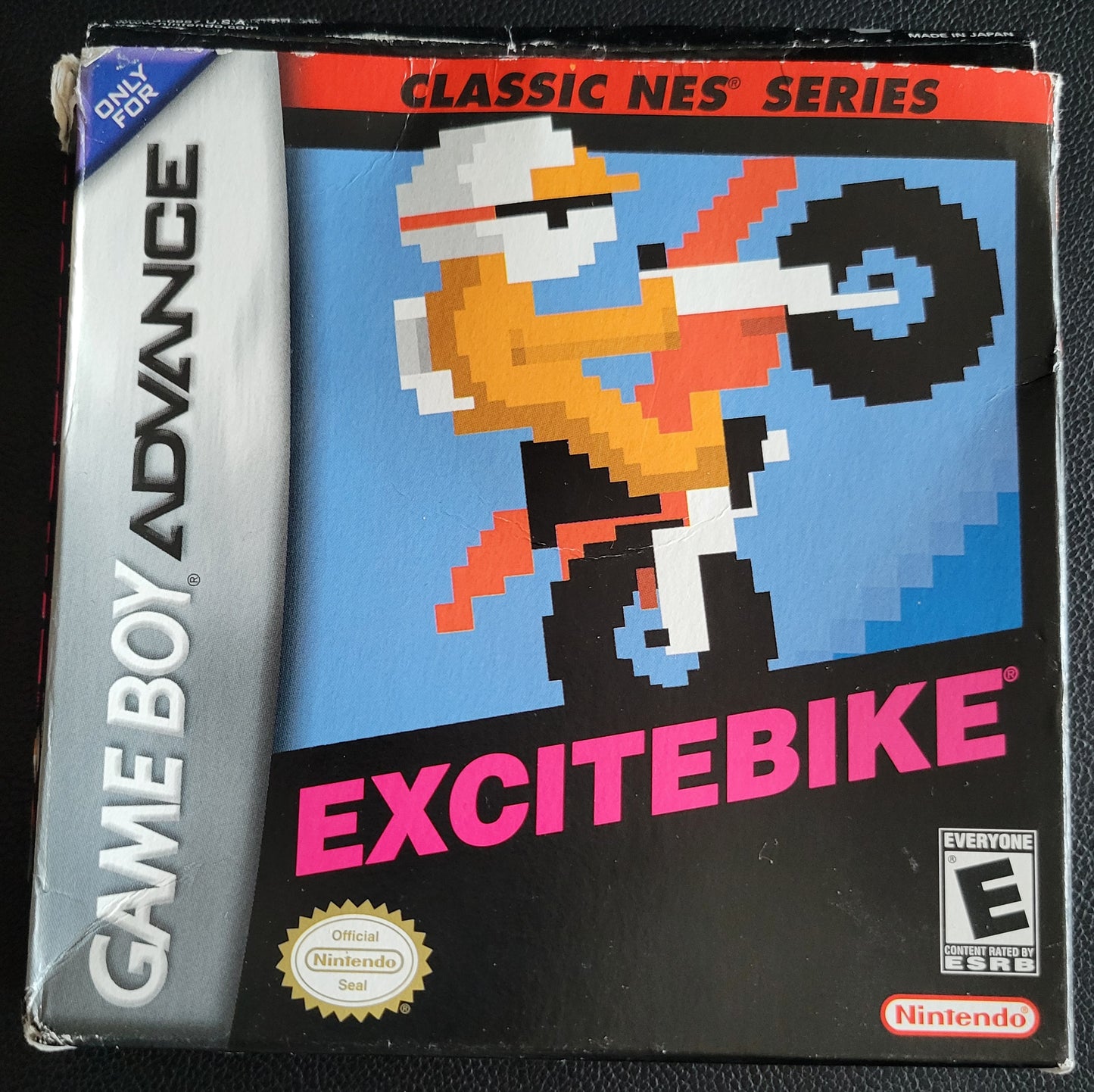 EXCITEBIKE (CIB) Classic NES Series 2004 (VG) - GAMEBOY ADVANCE GBA + Protector