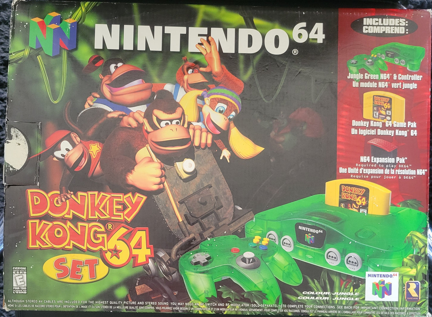 N64 Donkey Kong 64' Edition (Early Release) Nintendo 64 System ● OPEN BOX ● FACTORY PLASTIC ● IMMACULATE CONDITION