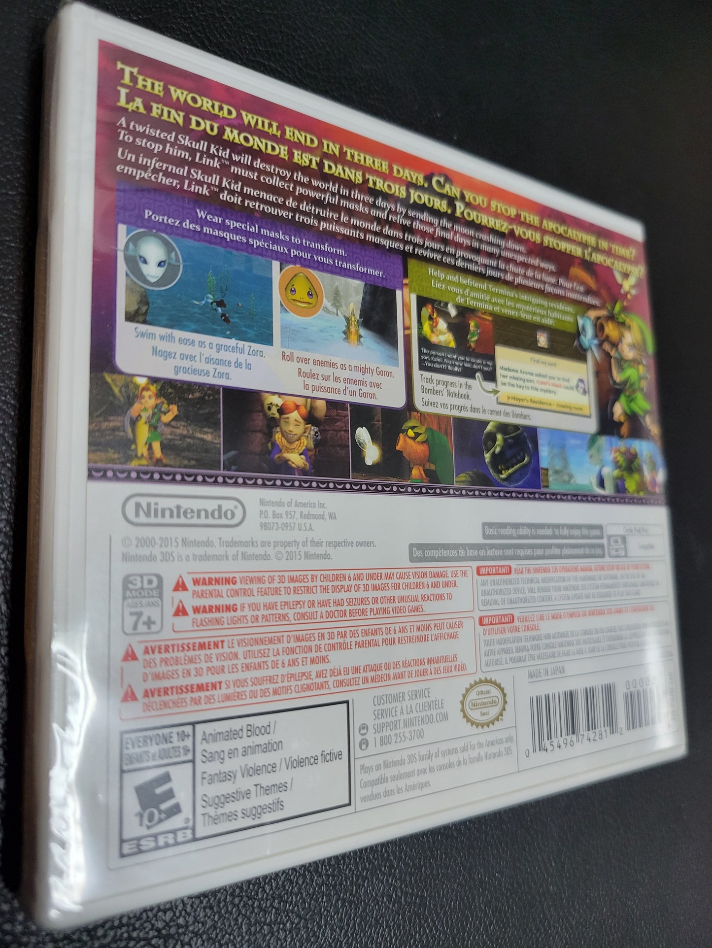 Zelda: Majora's Mask 3D - NEW Nintendo 3DS (2015) - Factory Sealed