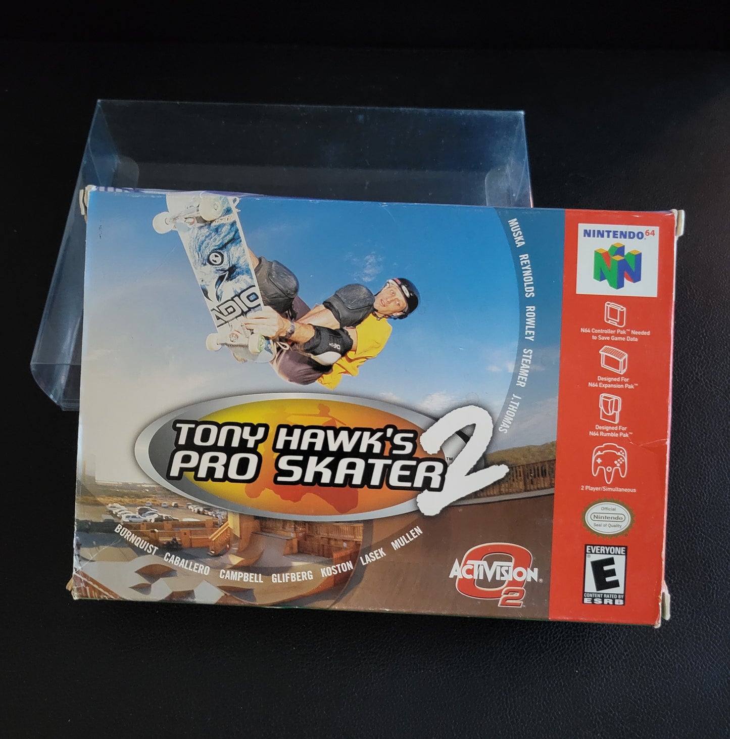 Tony Hawk's Pro Skater 2 - NINTENDO N64 (2001) (CIB) COMPLETE + Protector