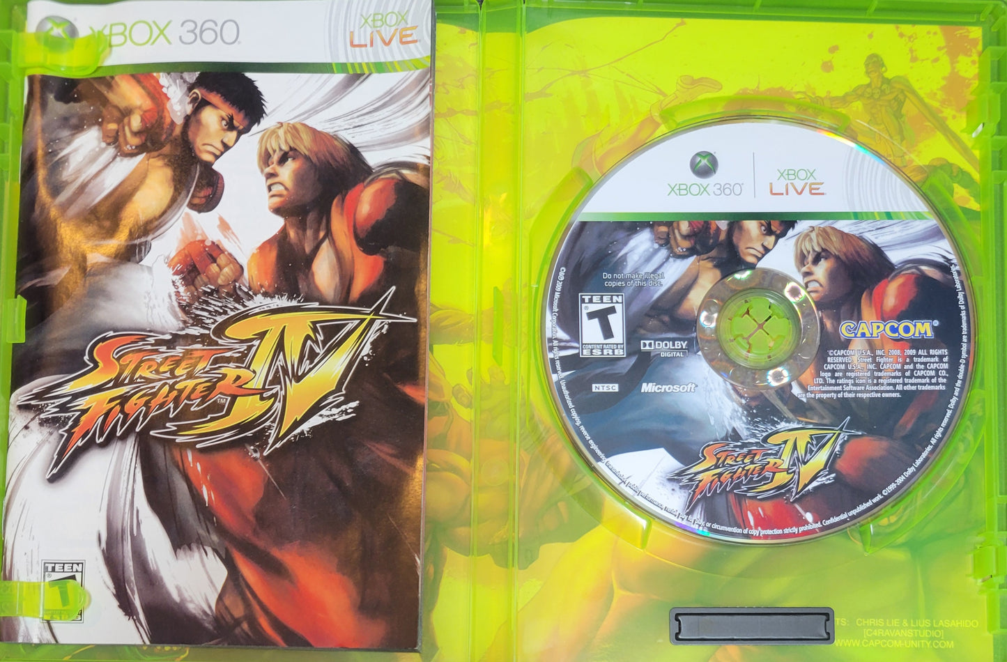 Street Fighter IV – Microsoft Xbox 360 CIB – Clean Disc – RE-SEALED (2009)