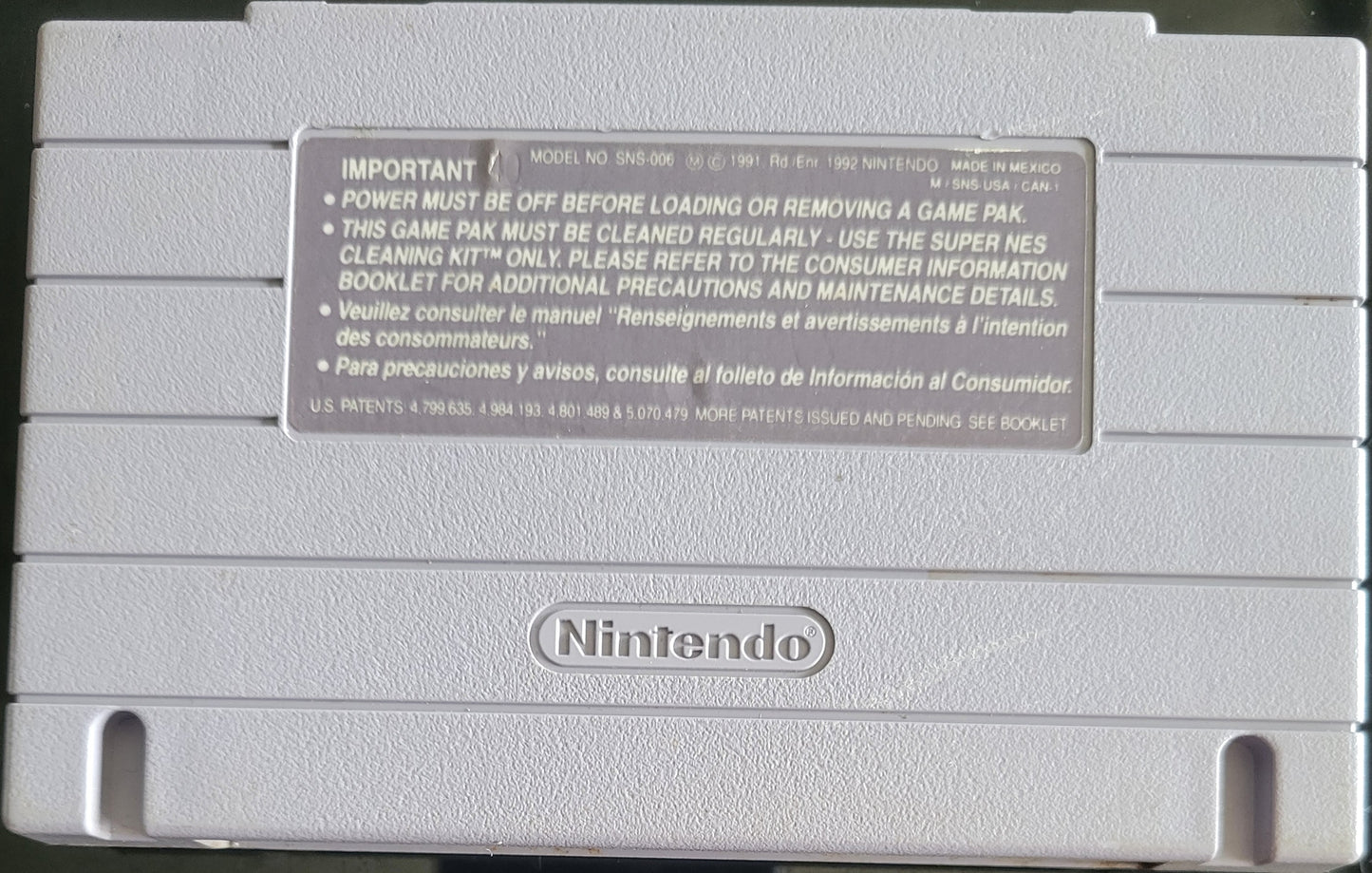 Mech Warrior 3050 - Authentic SNES - Super Nintendo Ent. System 1995 NTSC Cartridge + Protector