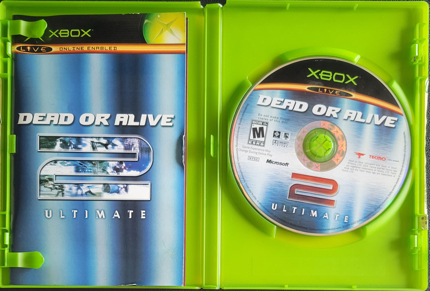 Dead Or Alive 2: Ultimate - (CIB) OG Microsoft XBOX Pre-Owned Great Shape Tested & Working CLEAN DISC