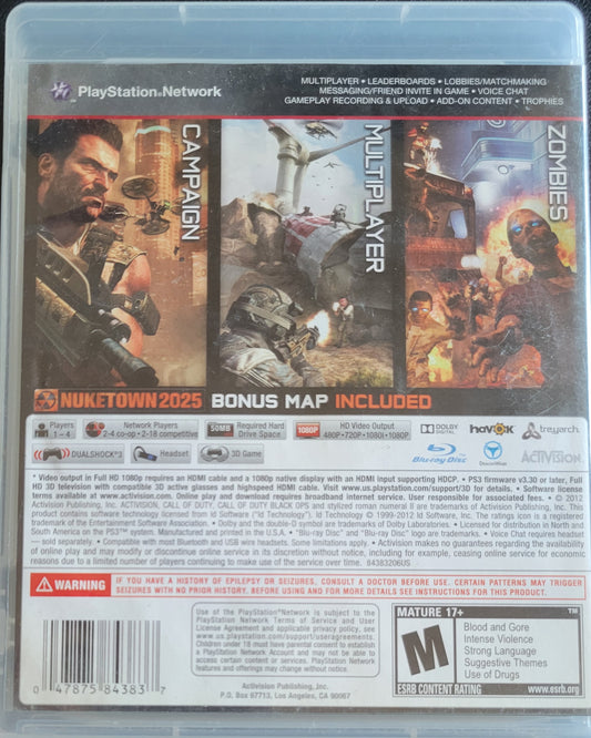 Call of Duty: Black Ops II – Sony PlayStation 3 (PS3) | RE-Sealed