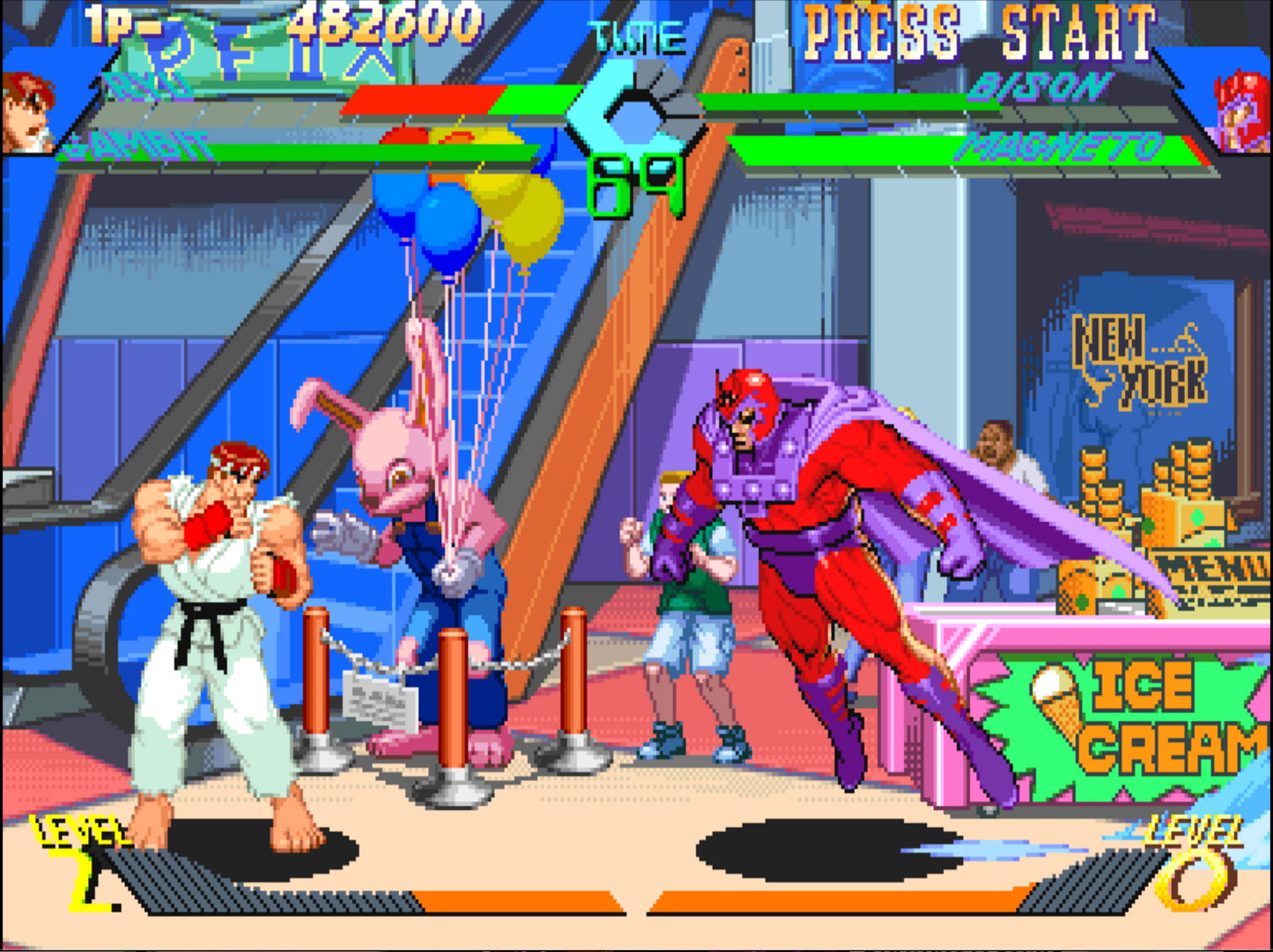 X-Men Vs Street Fighter - SNES - Super Nintendo Ent. System 1992 NTSC/PAL Cartridge