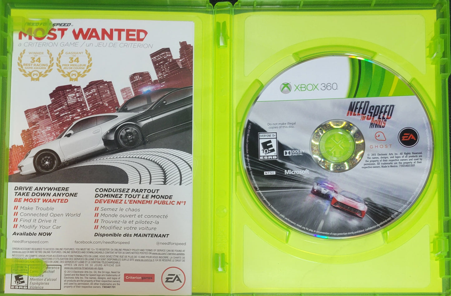 Need for Speed Rivals – Microsoft Xbox 360 CIB – Clean Disc – RE-SEALED (2013)