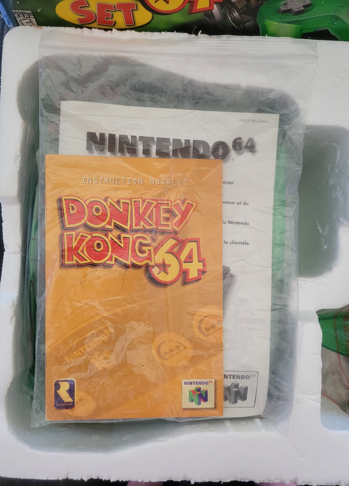 N64 Donkey Kong 64' Edition (Early Release) Nintendo 64 System ● OPEN BOX ● FACTORY PLASTIC ● IMMACULATE CONDITION