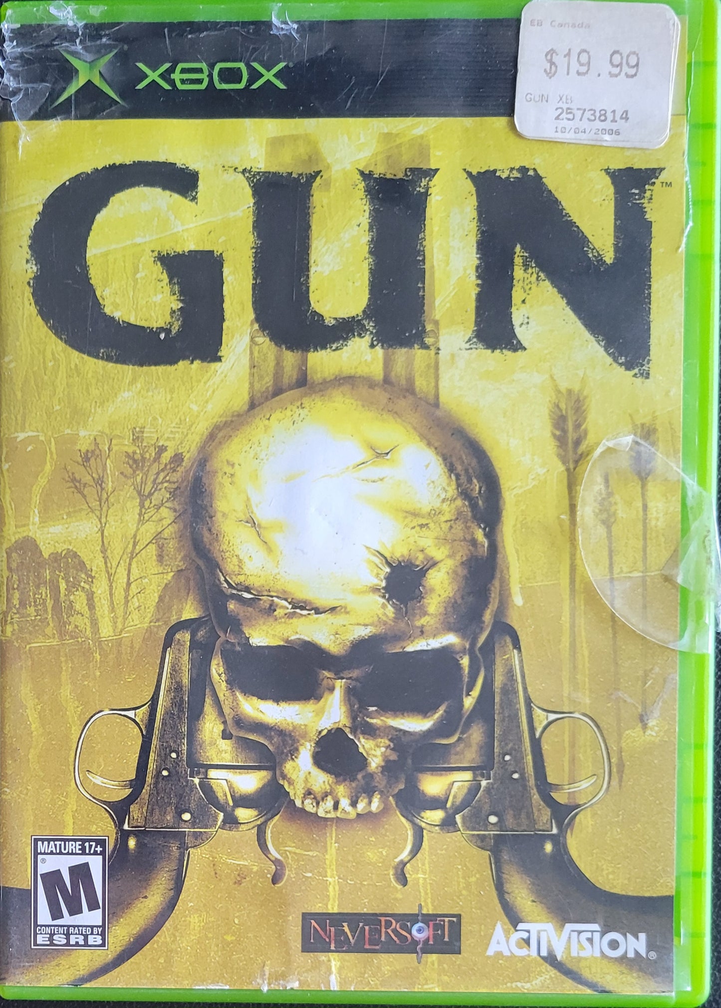 Gun - (CWB) OG Microsoft XBOX Pre-Owned Great Shape Tested & Working CLEAN DISC
