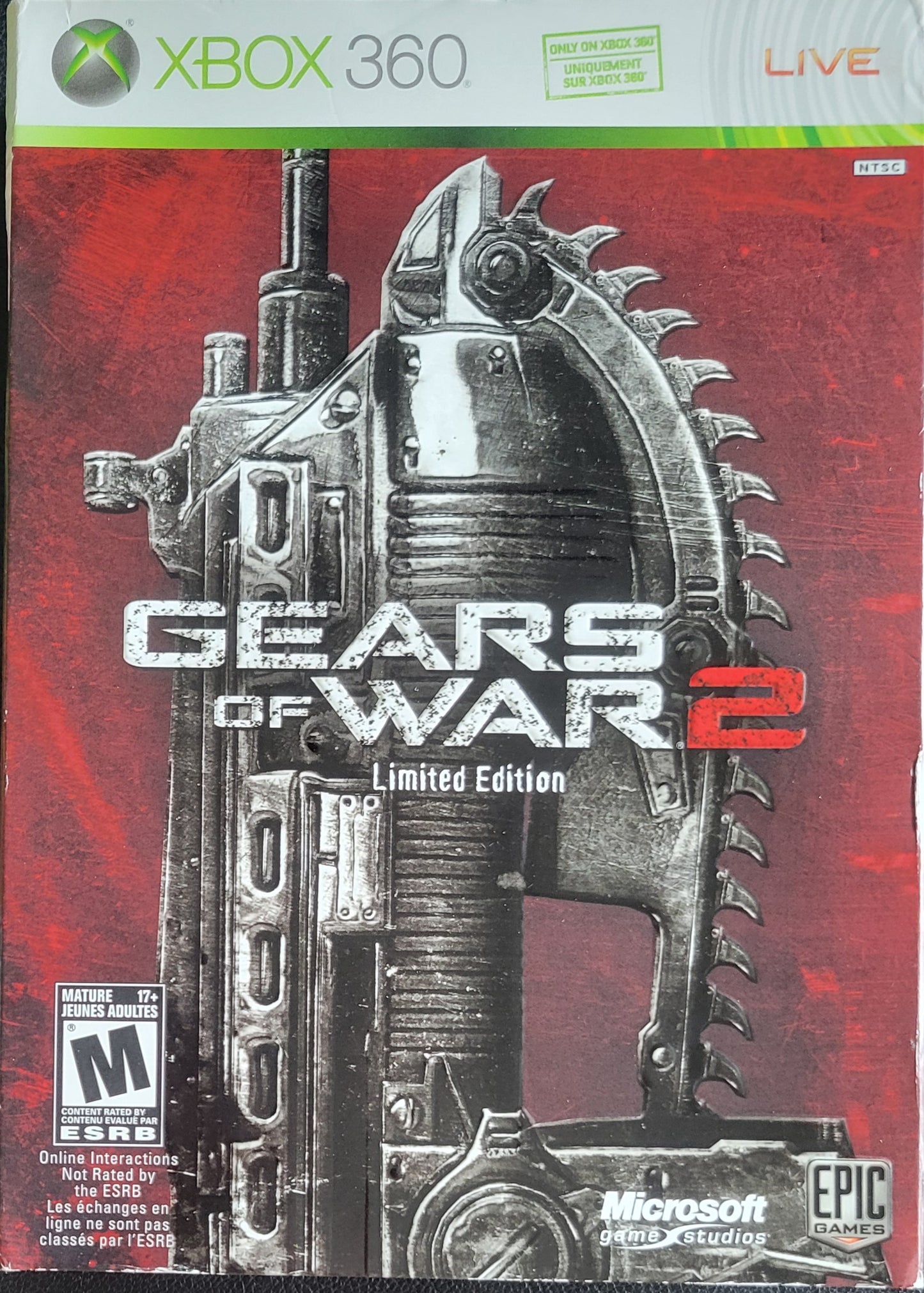 Gears Of War 2: Limited Edition - (CIB) - Microsoft XBOX 360 - Pre-Owned Like New CLEAN DISC