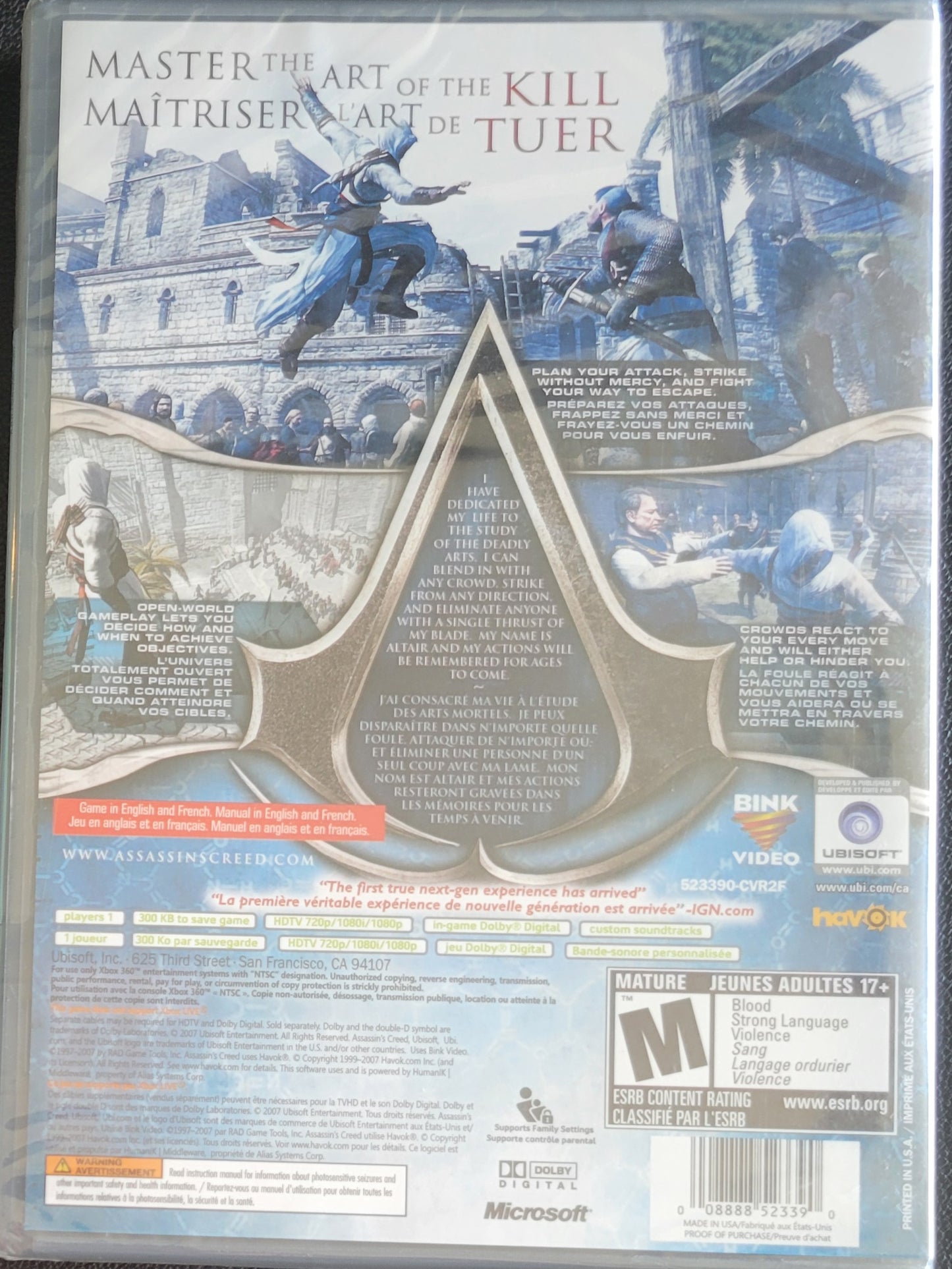 Brand New Assassin's Creed Platinum Hits - SEALED - Microsoft XBOX 360