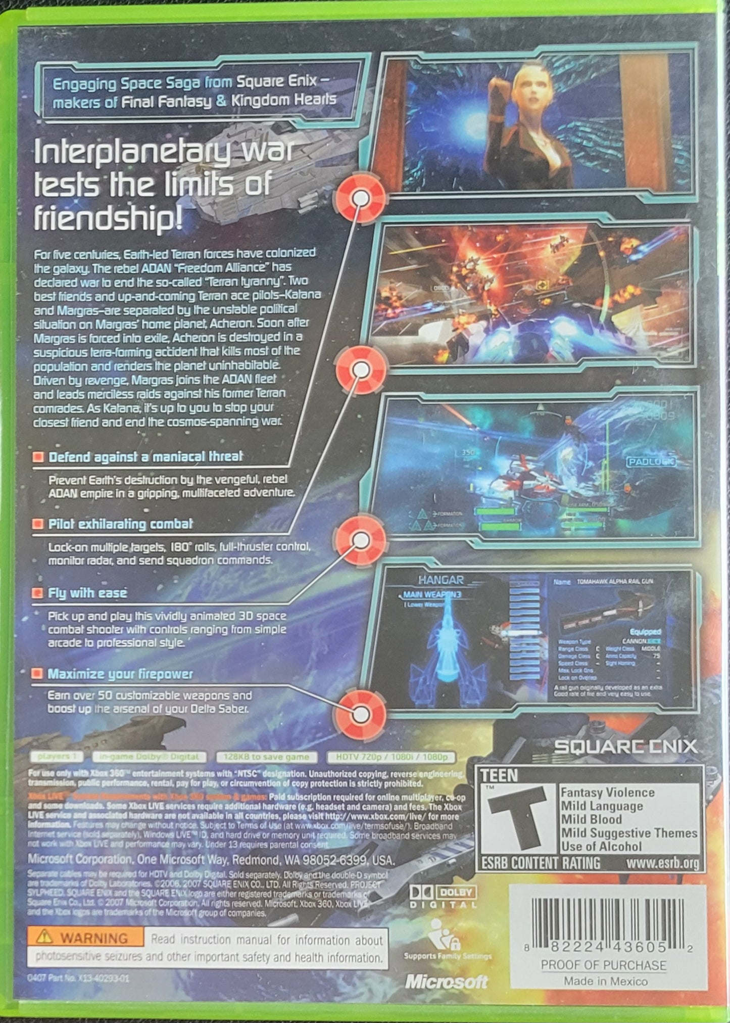 Project Sylpheed: Arcade Of Deception - (CIB) - Microsoft XBOX 360 - Pre-Owned Like New CLEAN DISC
