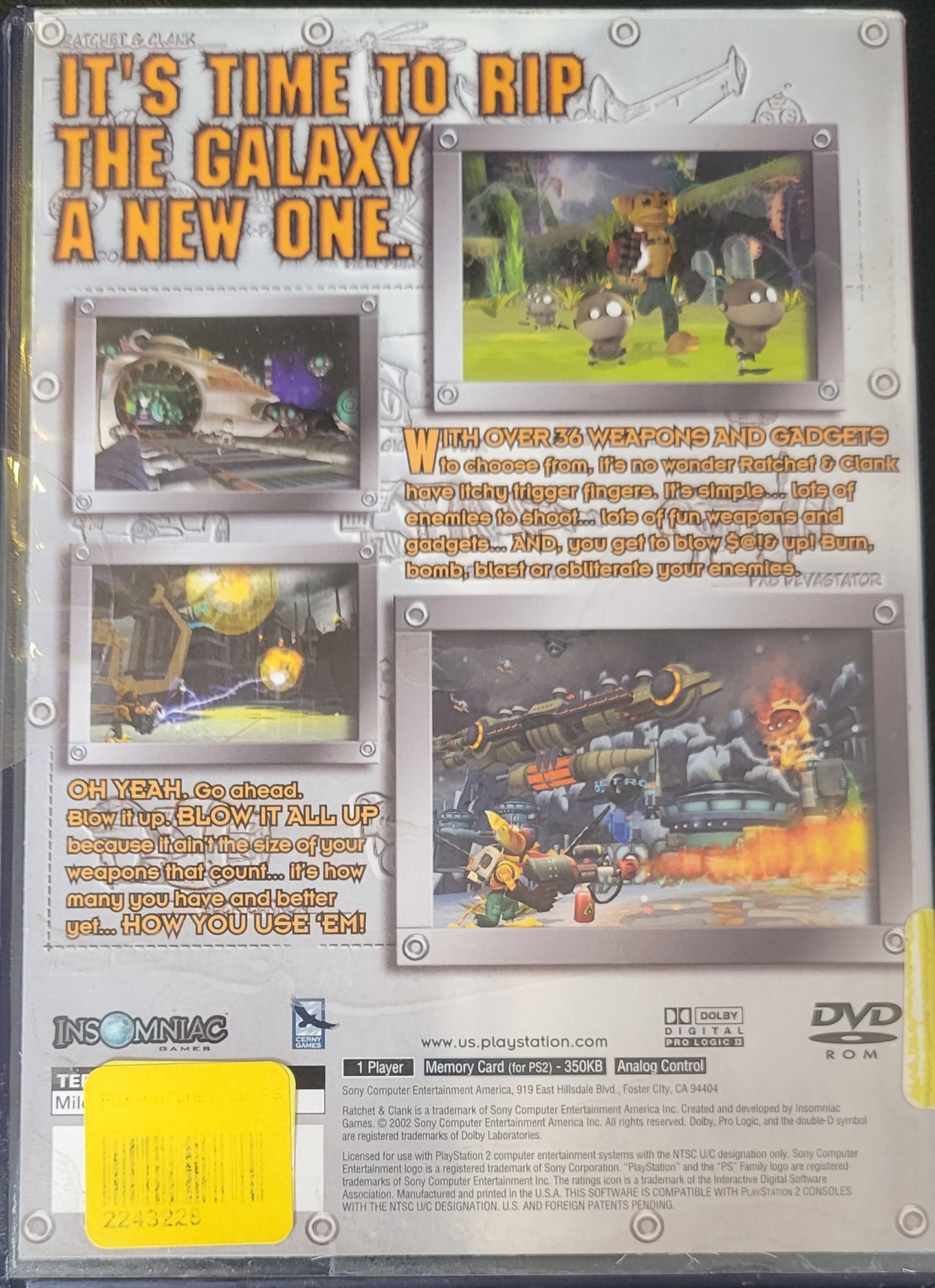 Ratchet Clank Greatest Hits + Poster - Sony PlayStation 2 PS2 (CIB) Pre-Owned Tested & Working Great Shape!
