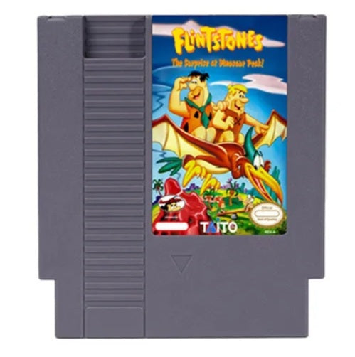 The Flintstones: Surprise At Dinosaur Peak - NES -(Nintendo Entertainment System 1983) 72 Pin 8 Bit Video Game Cartridge