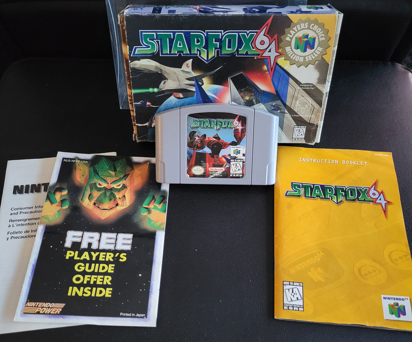 Starfox 64: Players Choice Edition NINTENDO N64 (1997) (CIB) COMPLETE + Protector