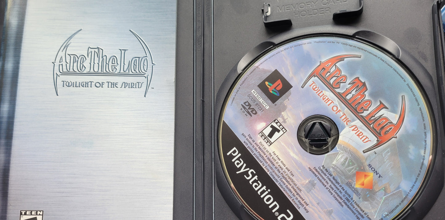 Arc The Lad: Twilight of the Spirits – PlayStation 2 PS2 CIB – Re-Sealed