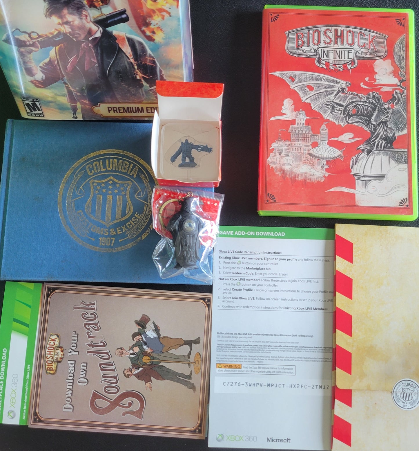 BioShock Infinite *Premium Edition Box Set* + Inserts! - (CIB) - Microsoft XBOX 360 - Pre-Owned Like New CLEAN DISC