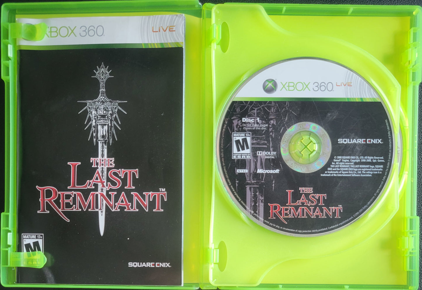 The Last Remnant - (CIB) - Microsoft XBOX 360 - Pre-Owned Like New CLEAN DISC