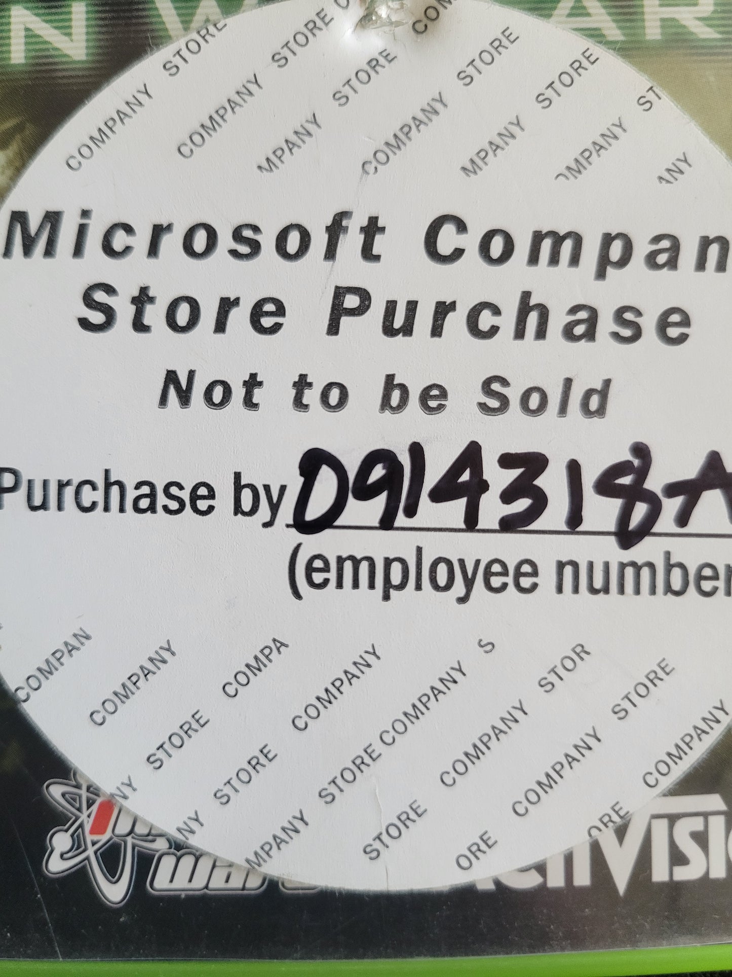 RARE Microsoft Company Store Purchase! Call Of Duty 4: Modern Warfare - Microsoft XBOX 360 - CIB Pre-Owned Great Shape Tested & Working