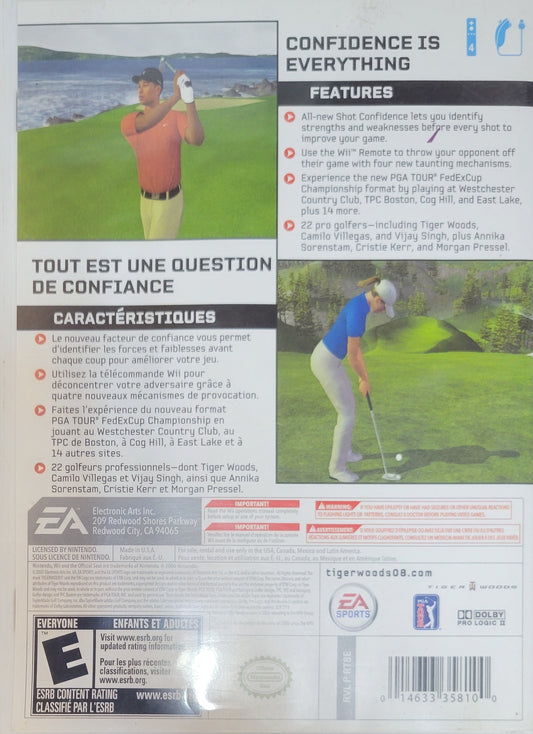 Tiger Woods PGA Tour 08 – Nintendo Wii CIB – Great Shape – Clean Disc